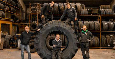 Teamleden Banden Mortier